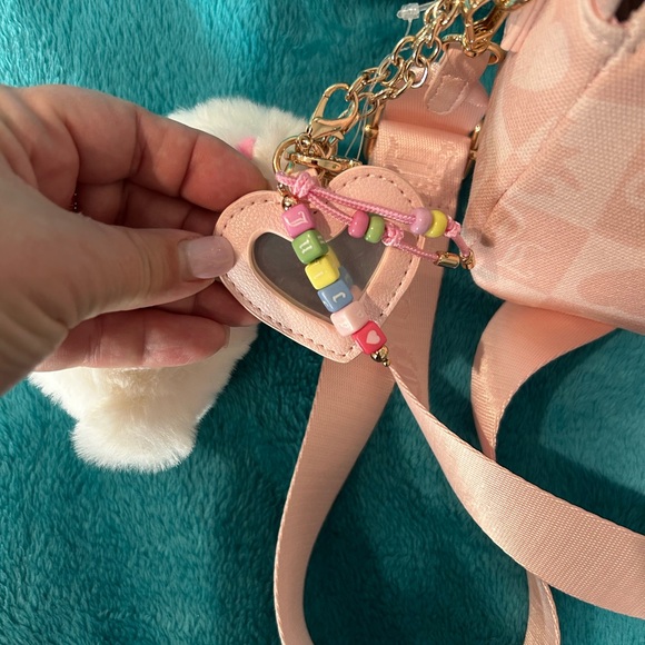 Juicy Couture Light Pink Shoulder Bag with Plush Charm - Picture 7 of 8